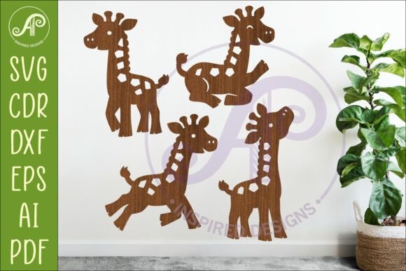 Download Giraffe SVG Laser Cut File Cute Animal 2 - Animal Collection