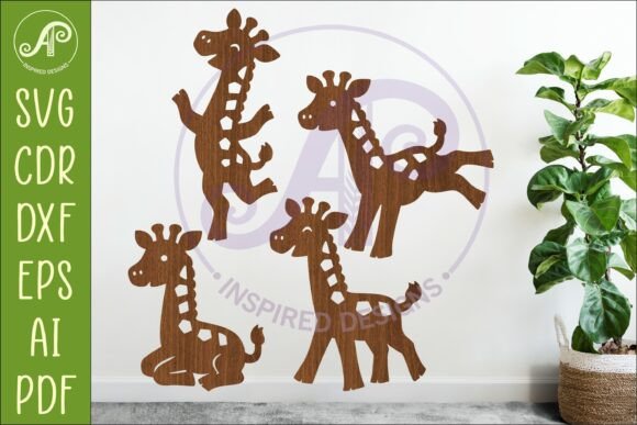 Download Giraffe SVG Laser Cut File Cute Animal 1 - Animal Collection