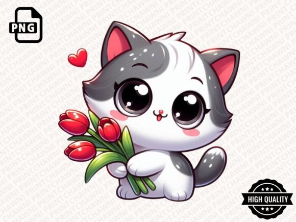 Download Cute Animal with Flowers Clipart PNG - Animal Collection