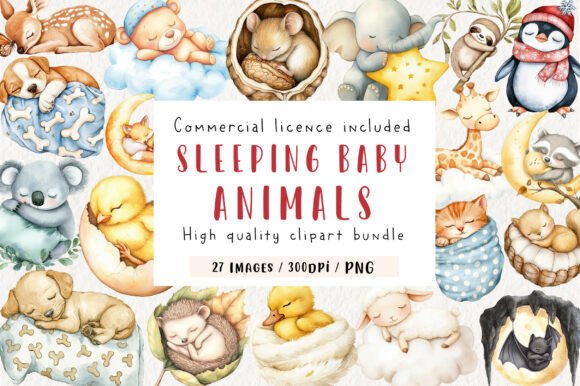 Download Sleeping Baby Animal, Sweet Dreams PNG - Animal Collection