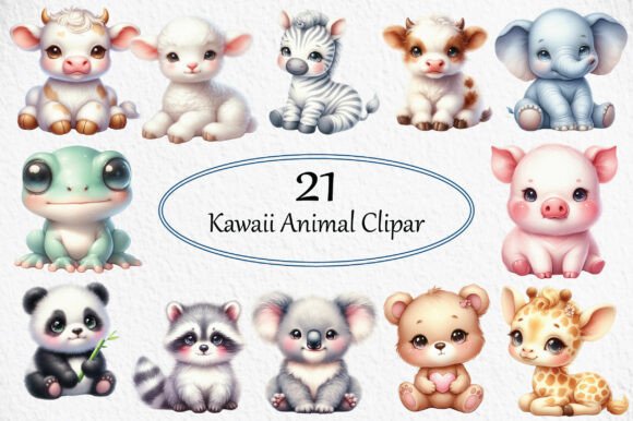Download Kawaii Animal Clipart - Animal Collection