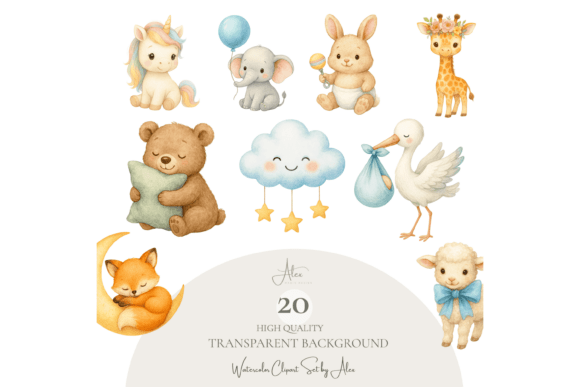 Download Baby Shower Clipart Animals - Animal Collection