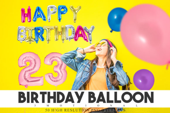 Download 50 Birthday Balloon Overlays - Balloon overlays Collection